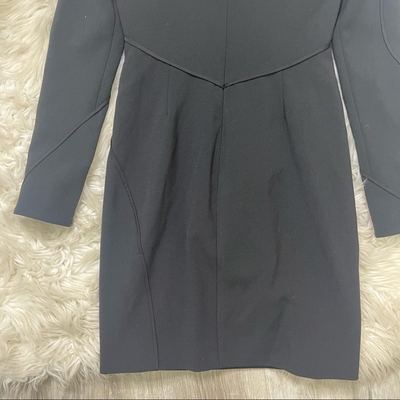 Alexander Wang Black Long Sleeves Bodycon Silk Lined Dress - Picture 13 of 15
